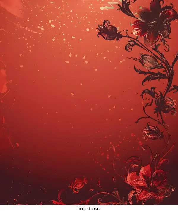 Red flower background