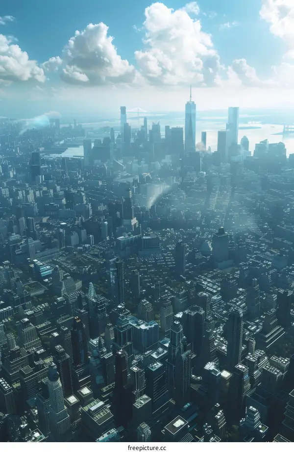 New York City Skyline on a Sunny Day