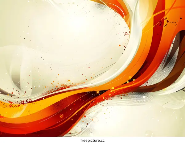 Abstract Orange and White Background Design
