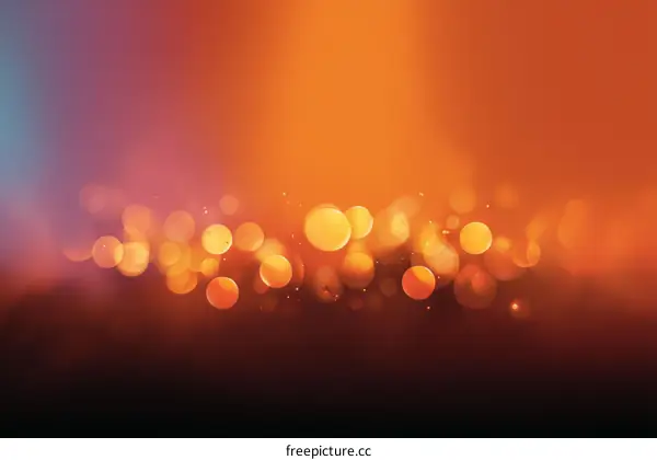 Abstract Bokeh Background with Warm Colors