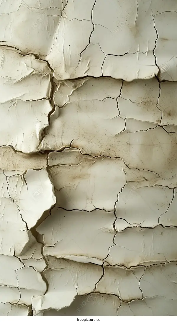 Cracked white paint texture