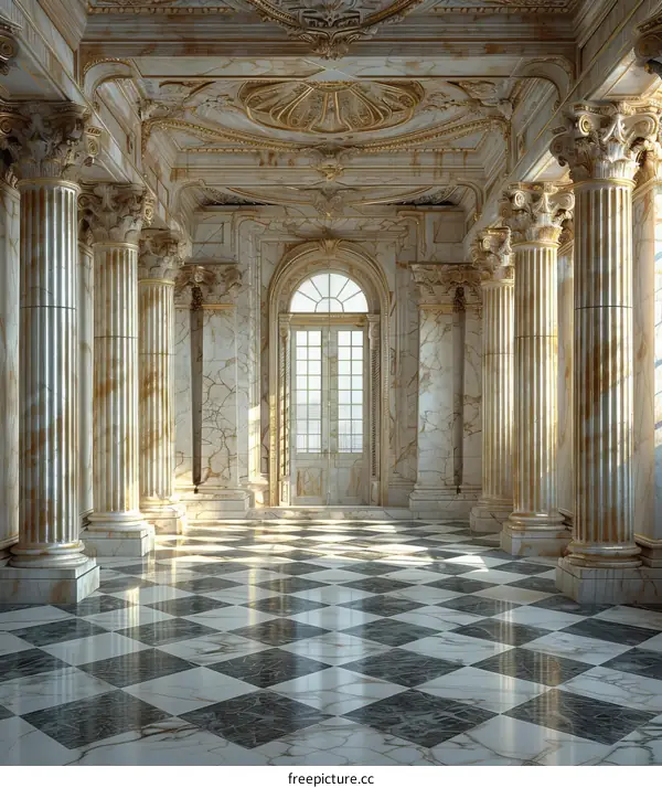 Elegant Marble Palace Interior Design