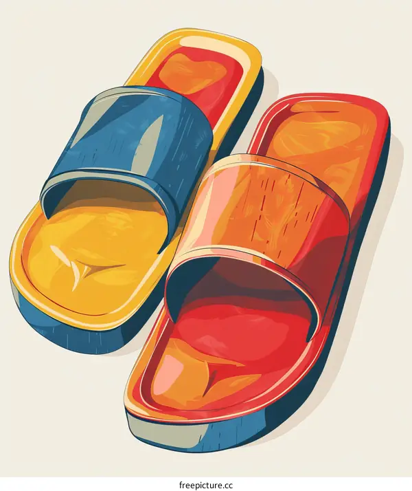 Colorful Summer Slippers
