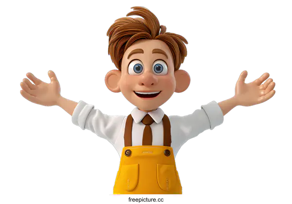 [Transparent Background PNG]3d cartoon character