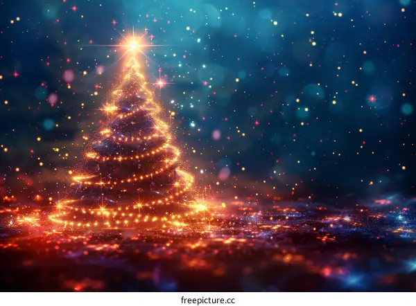 Christmas Tree and Festive Decorations