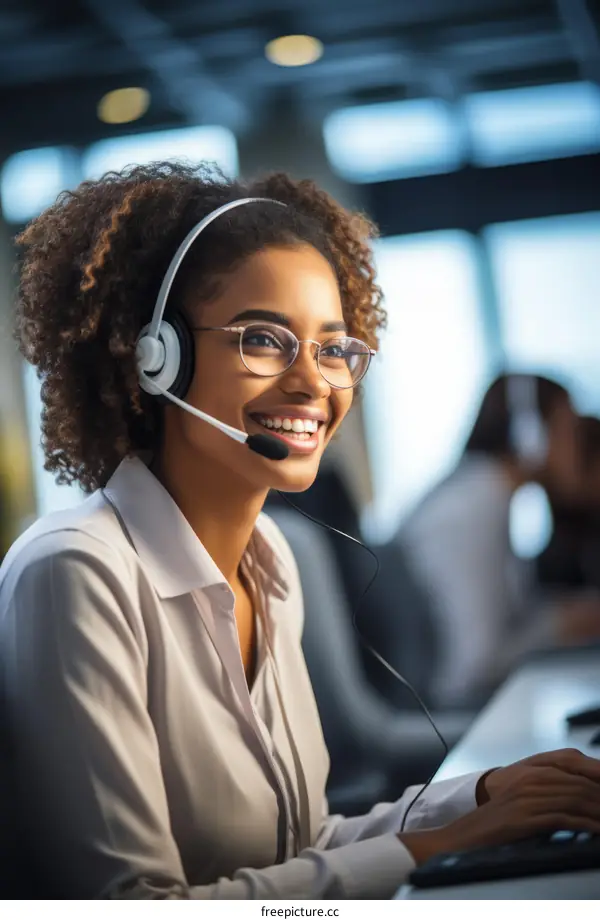 African American Call Center Specialist