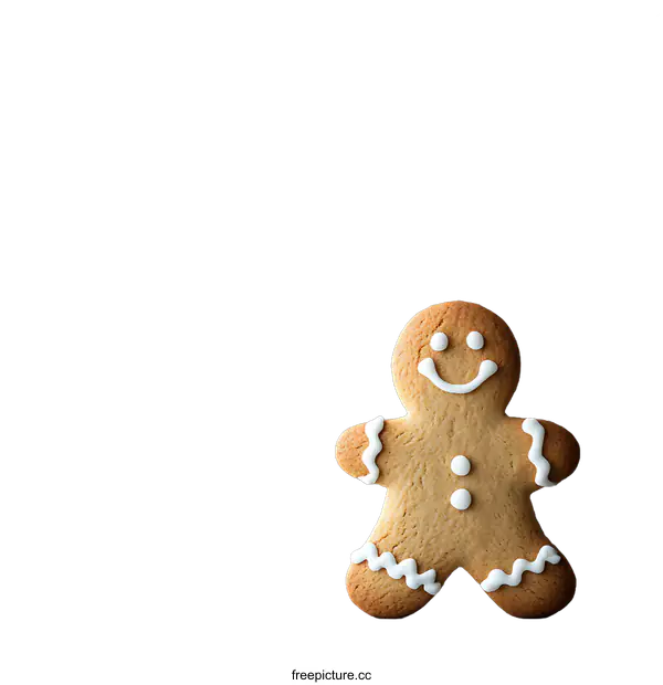 [Transparent Background PNG]Gingerbread Man Cookie on transparent background