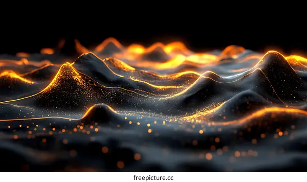 Abstract Digital Landscape of Energy