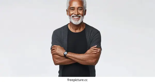 Confident Senior Black Man Portrait