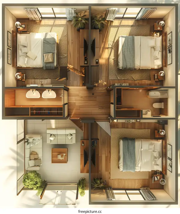 Modern Apartment Floor Plan Design