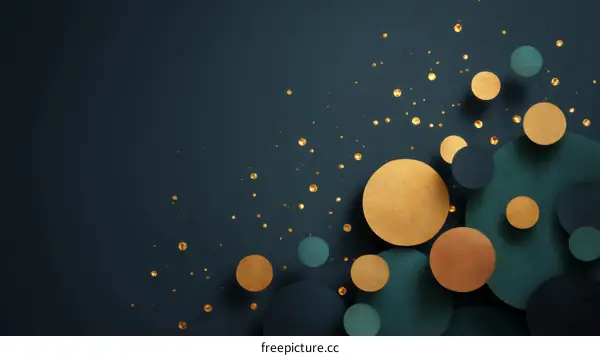 Abstract Geometric Circles Design Background