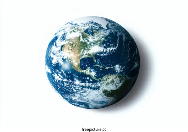 Earth Globe Detailed Image