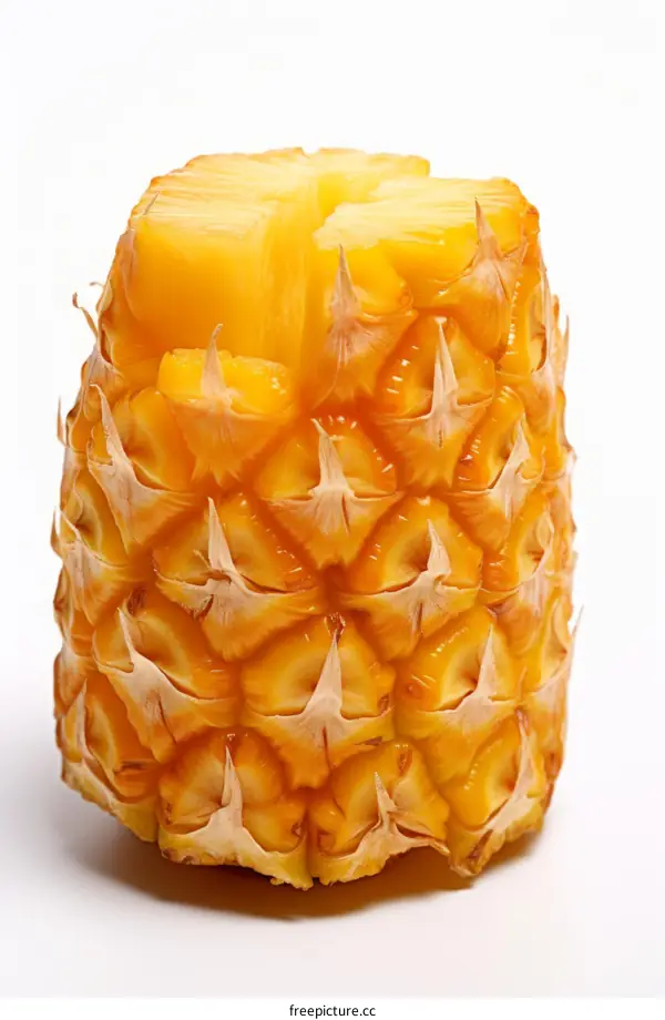 A close-up image of a pineapple