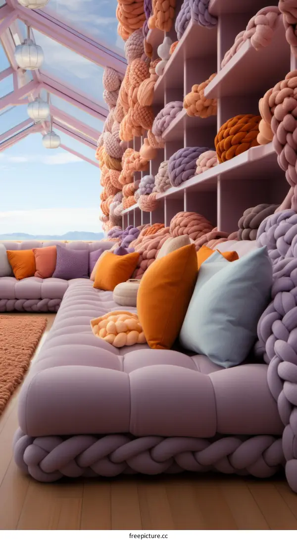 Cozy and Inviting Living Room with Sectional Sofa