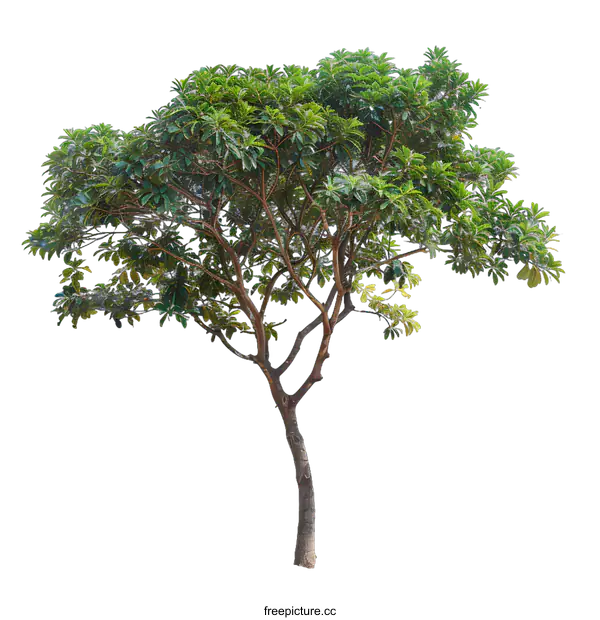 [Transparent Background PNG]Isolated Green Tree On White Background