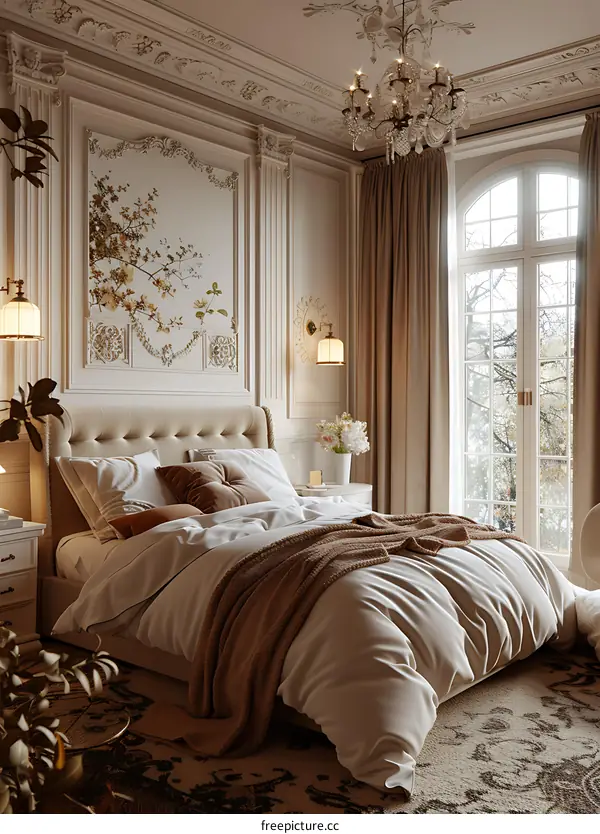 European luxury bedroom