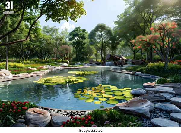 Landscape design renderings