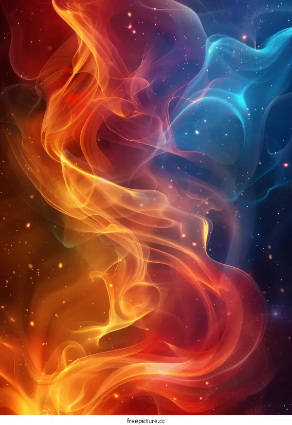 Fire and Ice Abstract