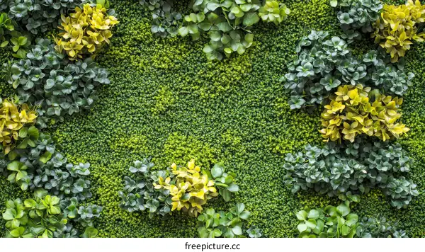 Artificial Green Wall Pattern Design