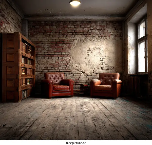 Rustic Industrial Reading Nook Interior