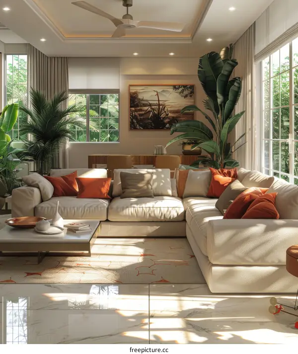 Modern Minimalist Home with Indoor Plants