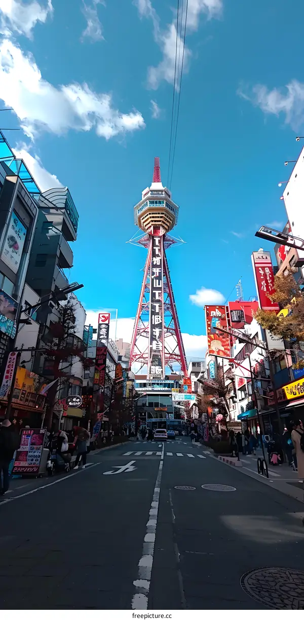 A street view of Dotombori, Osaka, Japan