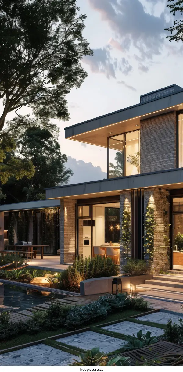 Modern Luxury Villa with Pool and Garden