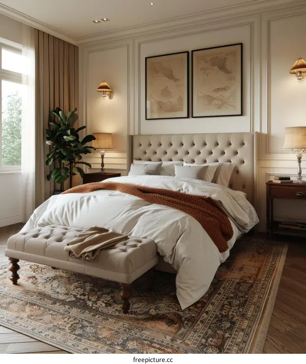 Elegant Classic Bedroom Interior Design