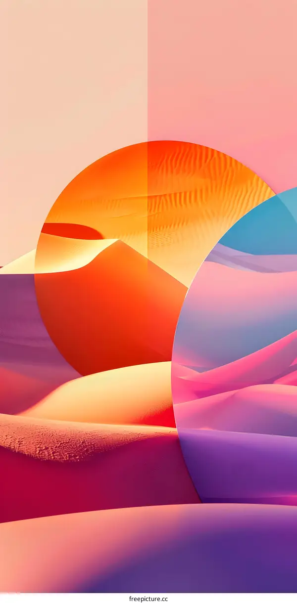 Abstract Art with Sand Dunes