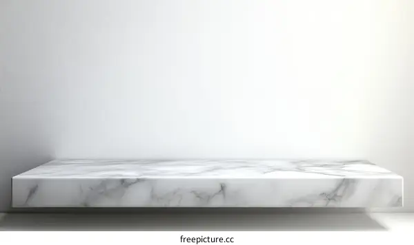 Modern Marble Shelf Display Background