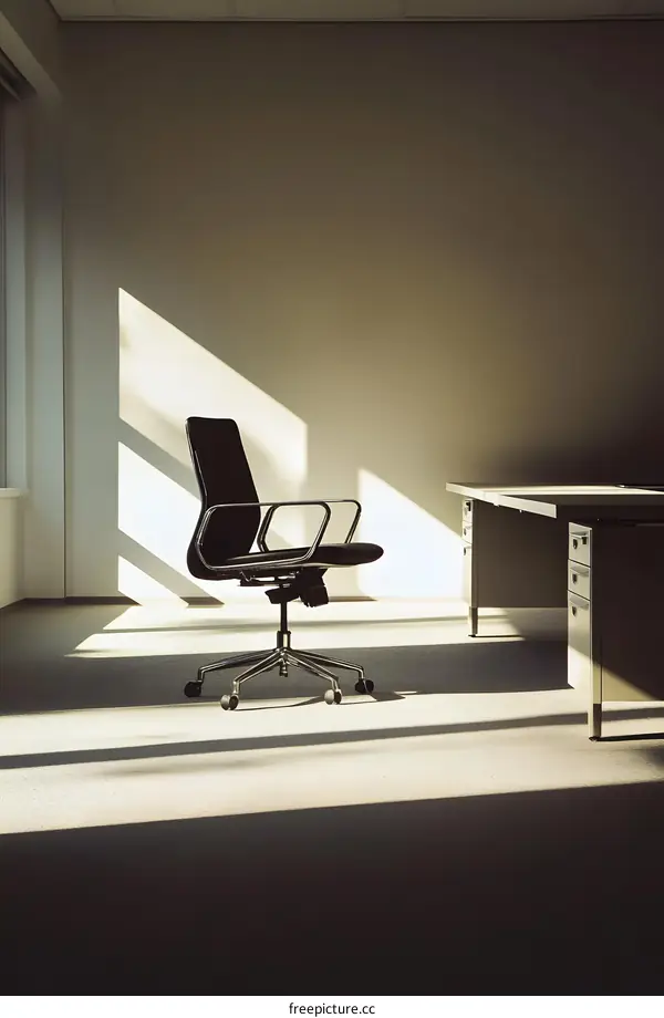 Modern Office Chair in Empty Office