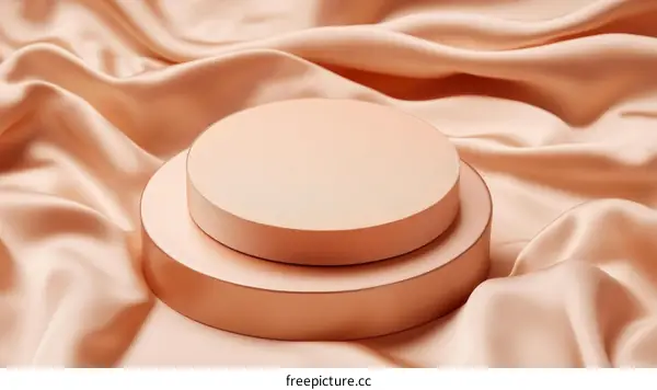 Elegant Peachy Pastel Product Display