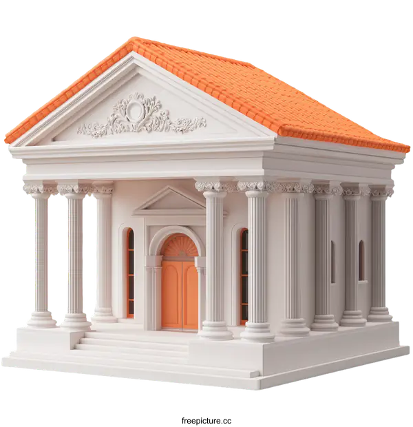 [Transparent Background PNG]Classic Ancient Architecture Building Illustration
