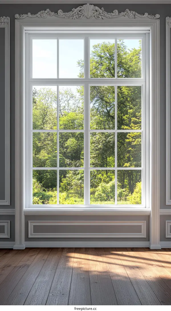 Classic Room with a View of Green Trees