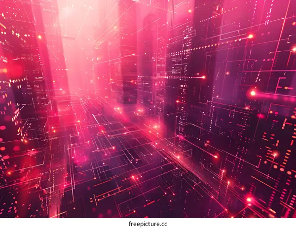 Abstract Digital Cityscape