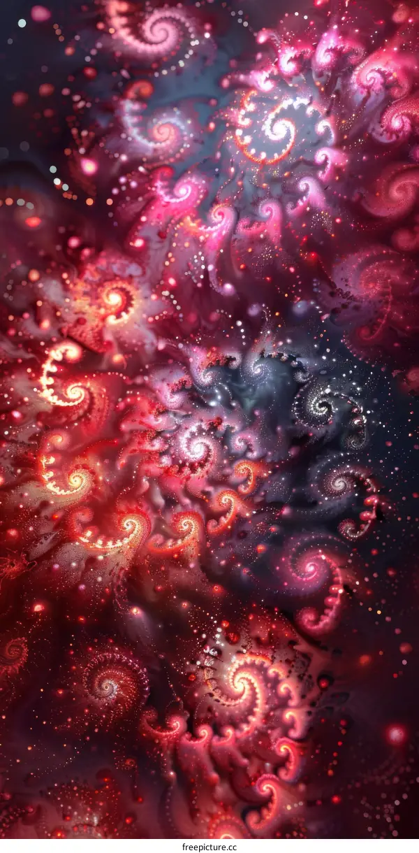 Colorful Fractal Spirals