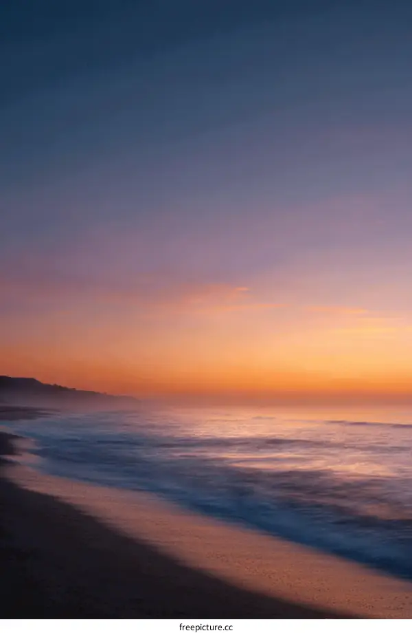 Sunrise Over the Beach Coastal Scene