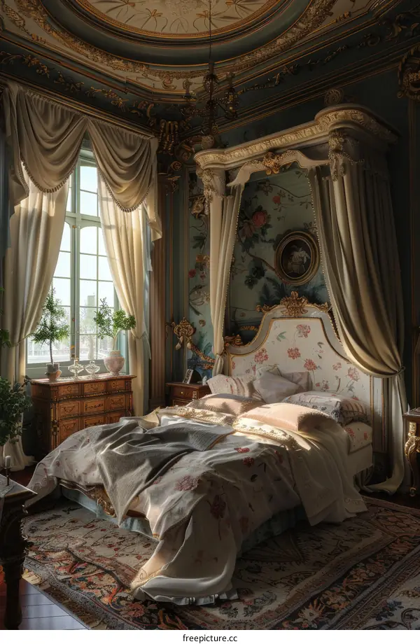 Vintage Elegant Luxurious Bedroom Interior Design