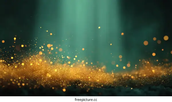 Golden Glitter Sparkle Abstract Background