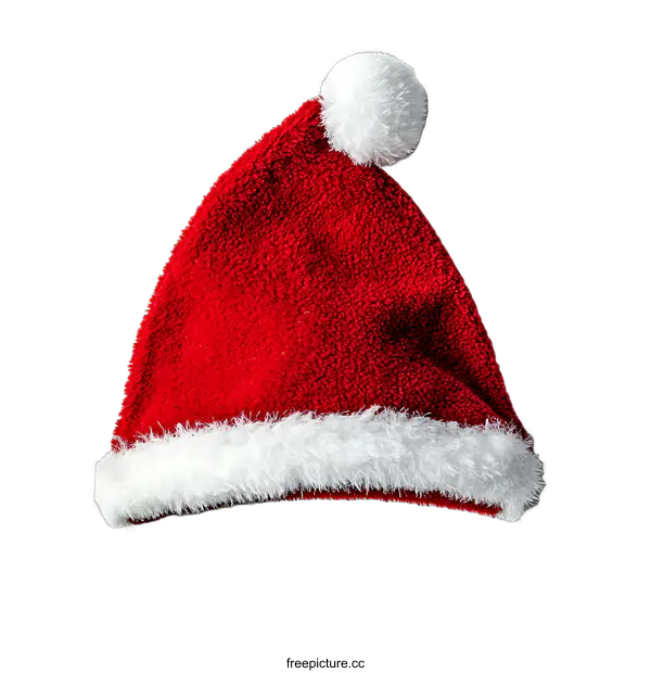 [Transparent Background PNG]Christmas Santa Hat Isolated on transparent background