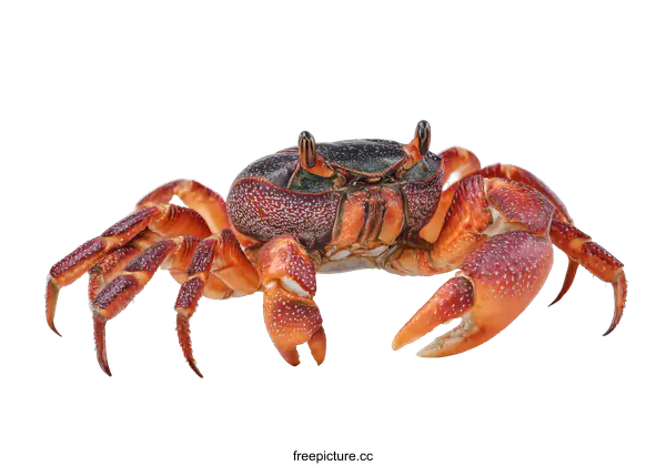 [Transparent Background PNG]Close-up of a colorful crab