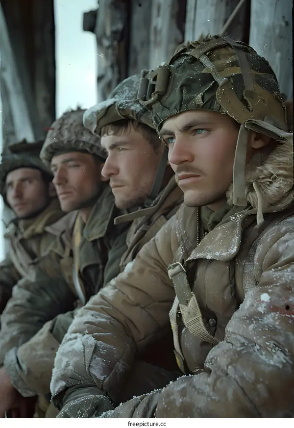 soviet soldiers in winter gear