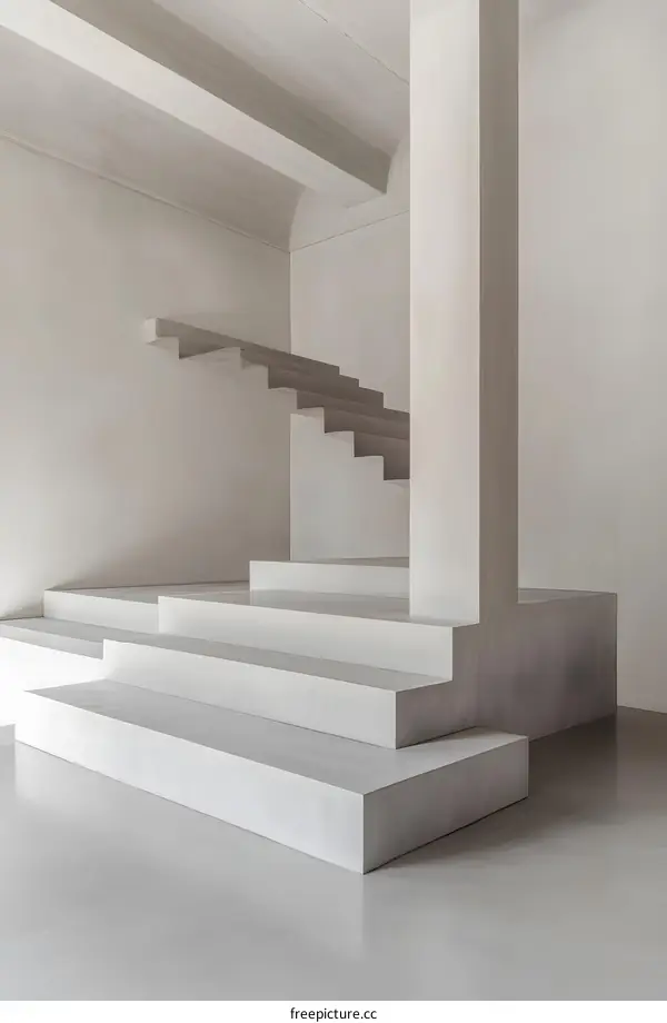 Modern Concrete Staircase Architecture Design
