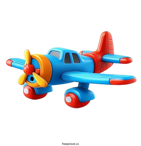 [Transparent Background PNG]Colorful Cartoon Airplane Toy