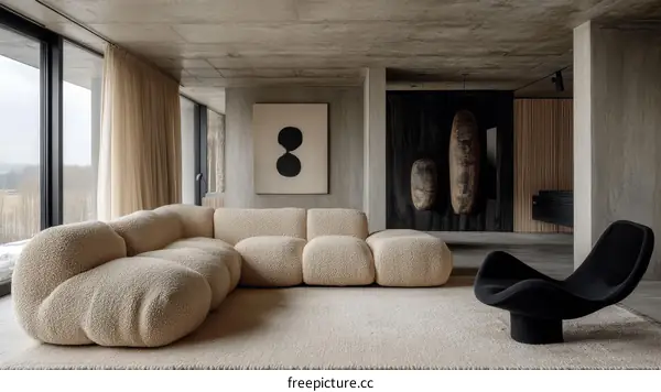 Modern Minimalist Living Room Interior Design