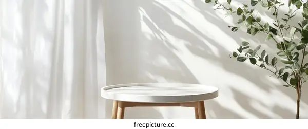 Minimalist White Coffee Table Decor