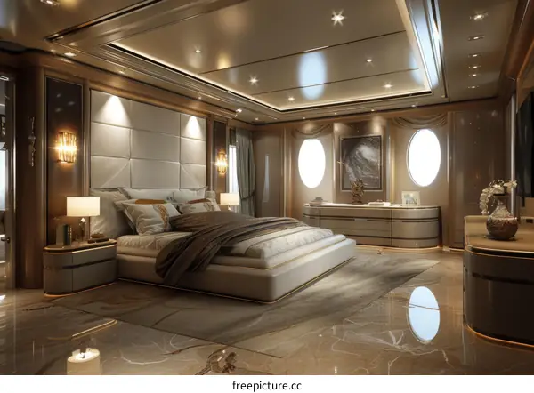 Luxury Interior Bedroom Design Illustration