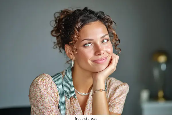 Portrait of a Woman with a Smile