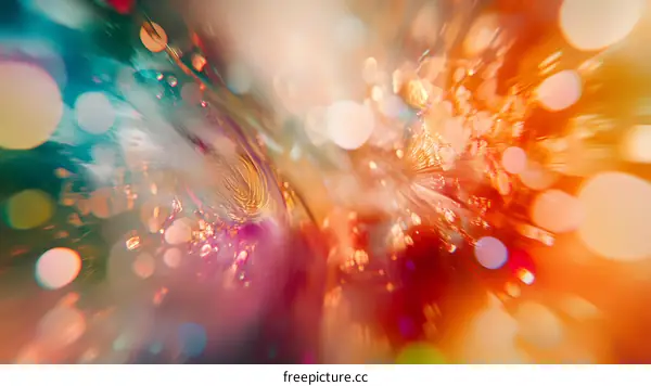 Abstract Colorful Light Burst Background Design