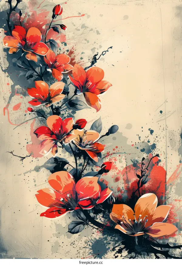 Watercolor Flower Art: Watercolor & Floral Illustrations Collection